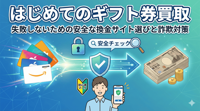 はじめてのギフト券買取｜失敗しないための安全な換金サイト選びと詐欺対策